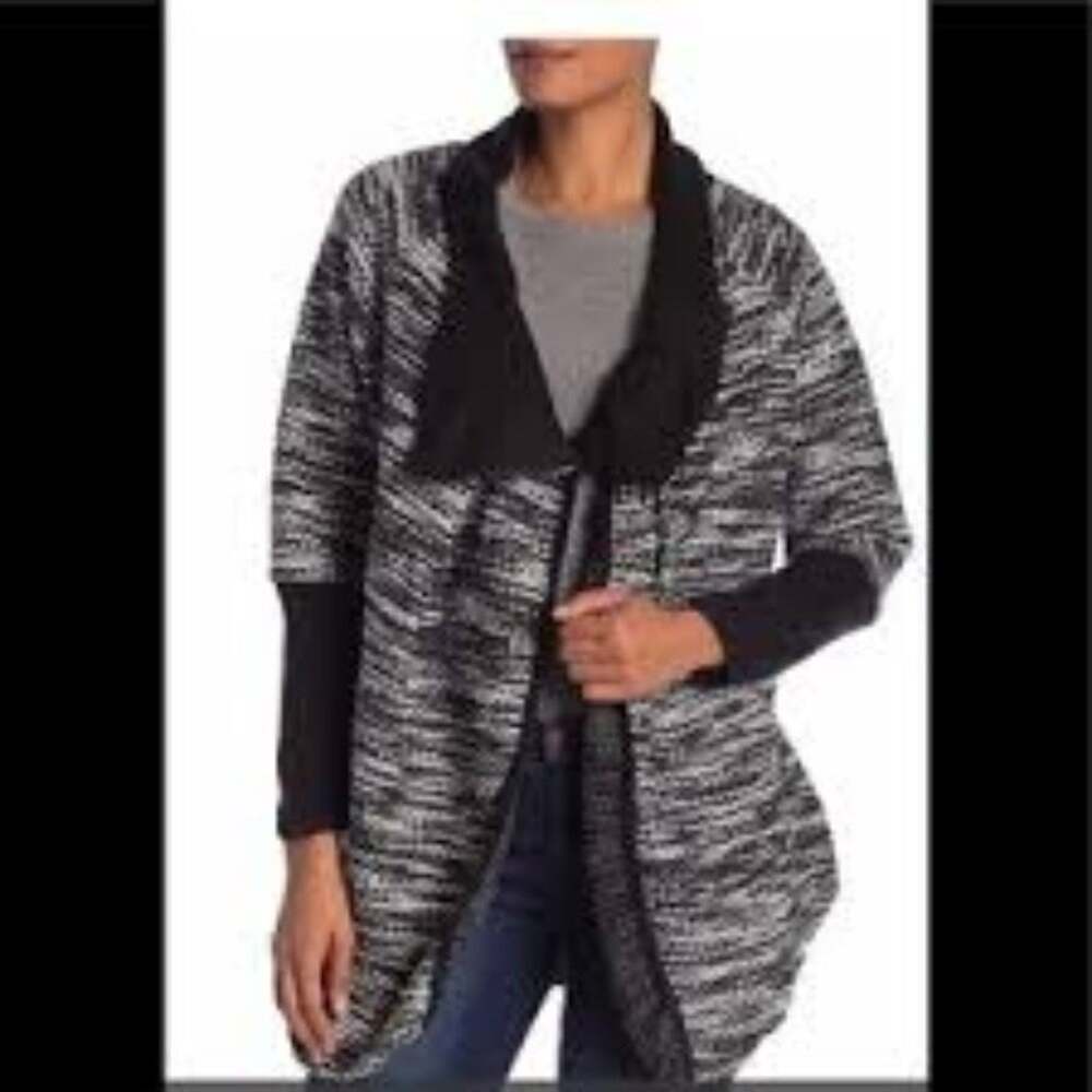 Papillon Front Zip Jacquard Knit Jacket NEW